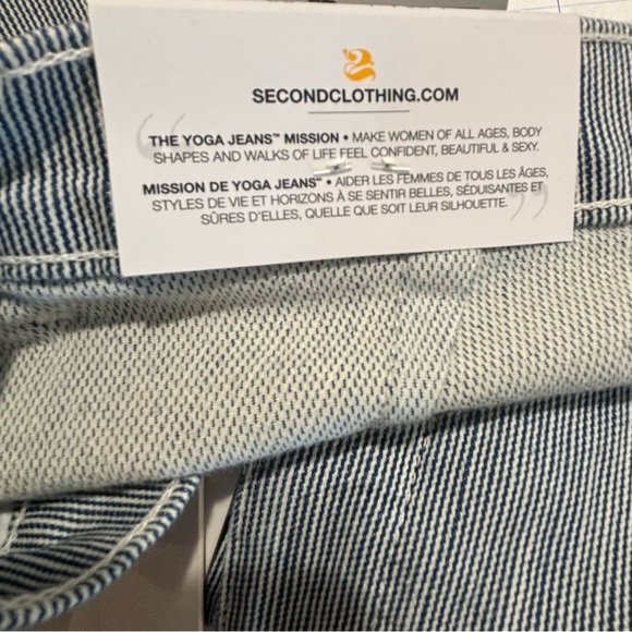 YOGA JEANS Sz 32 Malia Relaxed Slim Trouser Pants Made in Canada NEW WITH TAGS - Picture 12 of 13